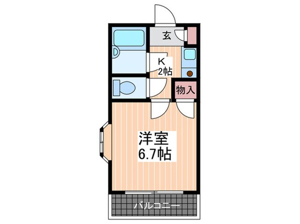 コーポ溝手の物件間取画像